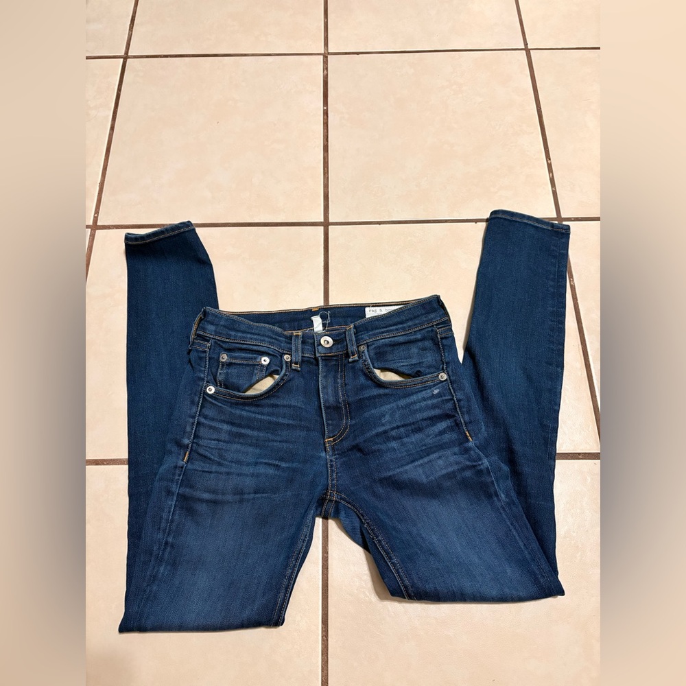 Rag & Bone Dark Blue Skinny Jeans